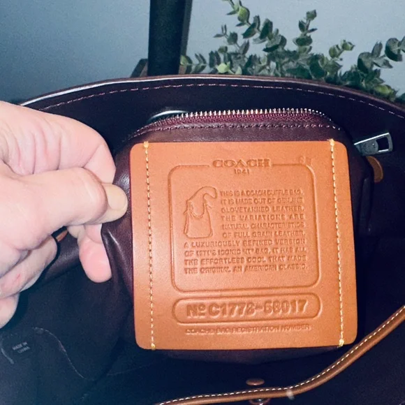 Coach 1941 Leather Duffel Shoulder Bag  - Steel Blue - Style 58017 - Picture 11 of 15